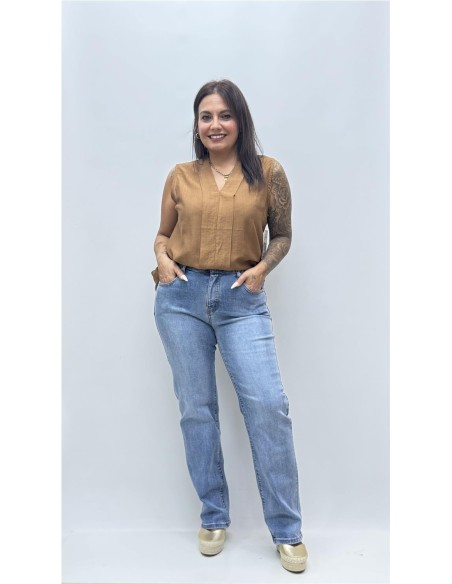 CAMISA CAMILA MARRON