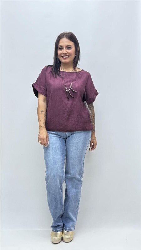 CAMISA LUNA BURDEOS 2