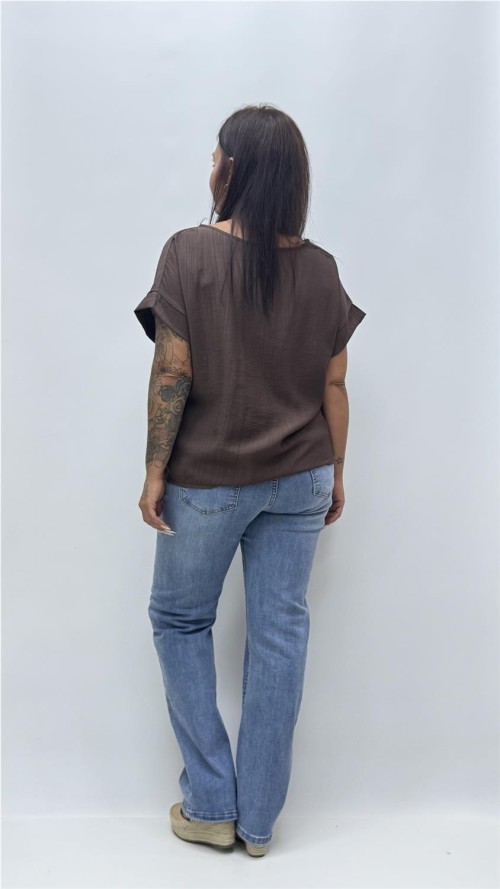 CAMISA LUNA MARRON