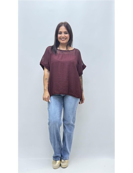 CAMISA PARFUA BURDEOS