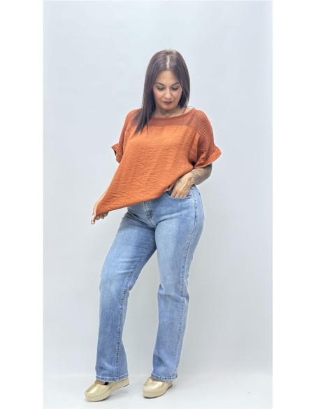 CAMISA PARFUA TEJA