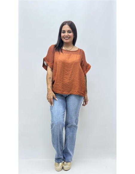 CAMISA PARFUA TEJA