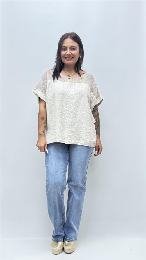 CAMISA PARFUA BEIG