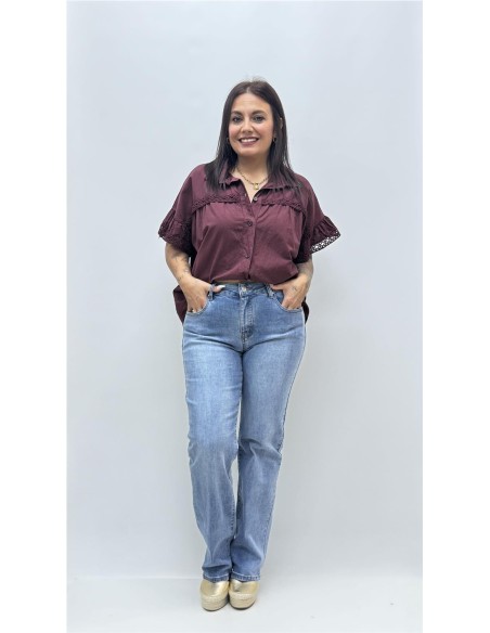 CAMISA ESME BURDEOS