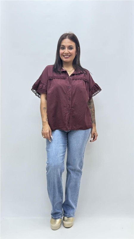 CAMISA ESME BURDEOS 2