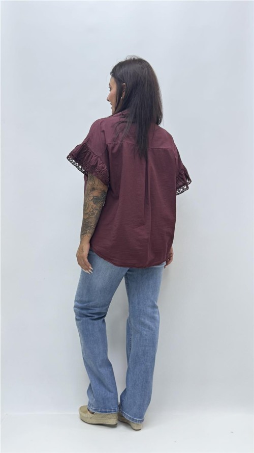 CAMISA ESME BURDEOS