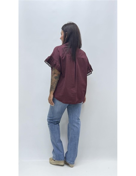 CAMISA ESME BURDEOS