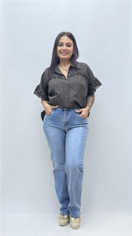 CAMISA ESME MARRON