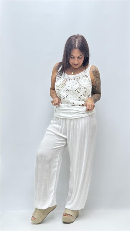 PANTALON IBIZA BLANCO