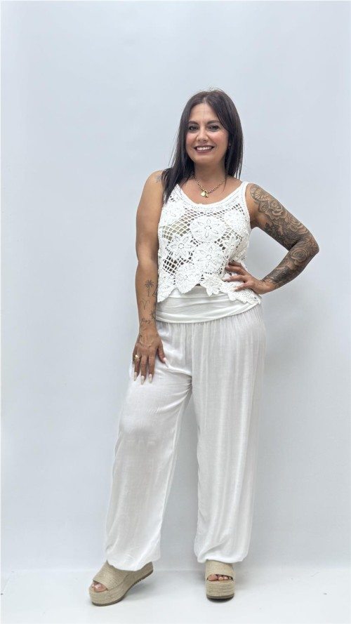 PANTALON IBIZA BLANCO