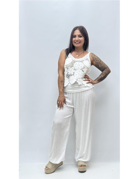 PANTALON IBIZA BLANCO