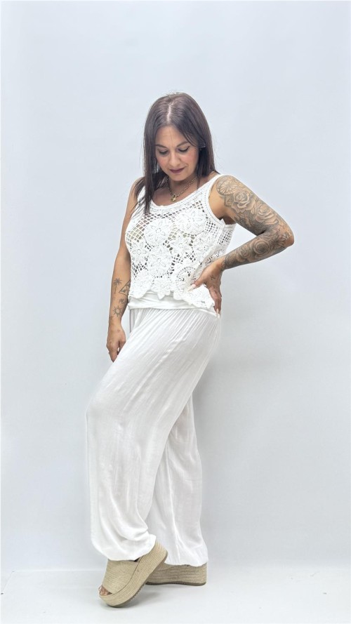PANTALON IBIZA BLANCO