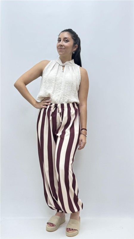 PANTALON DIANA BURDEOS