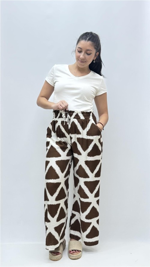 PANTALON COSMOS MARRON