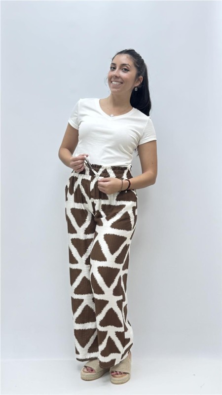 PANTALON COSMOS MARRON 2