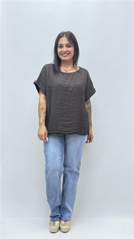 CAMISA GABRIELA MARRON