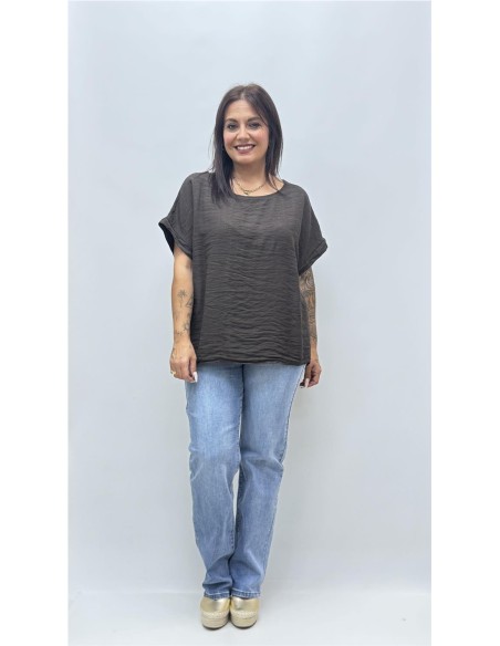 CAMISA GABRIELA MARRON