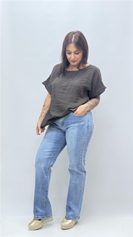 CAMISA GABRIELA MARRON 2