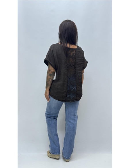 CAMISA GABRIELA MARRON