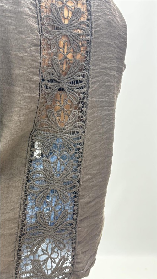 CAMISA GABRIELA MARRON
