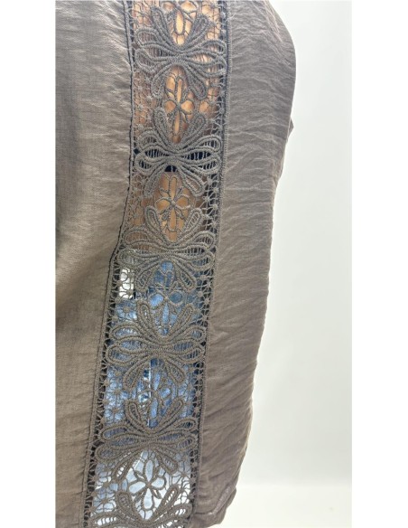 CAMISA GABRIELA MARRON