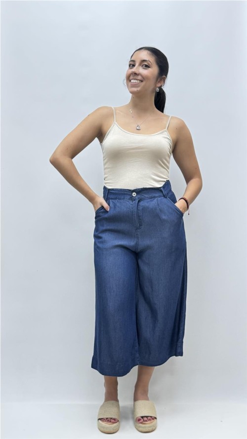 PANTALON DIANA BOTON VAQUERO OSCURO