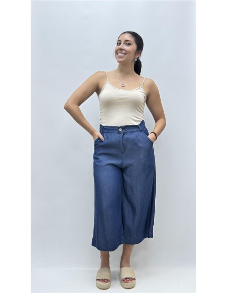 PANTALON DIANA BOTON VAQUERO OSCURO