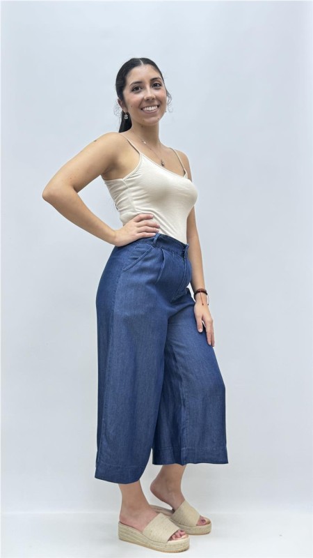 PANTALON DIANA BOTON VAQUERO OSCURO 2