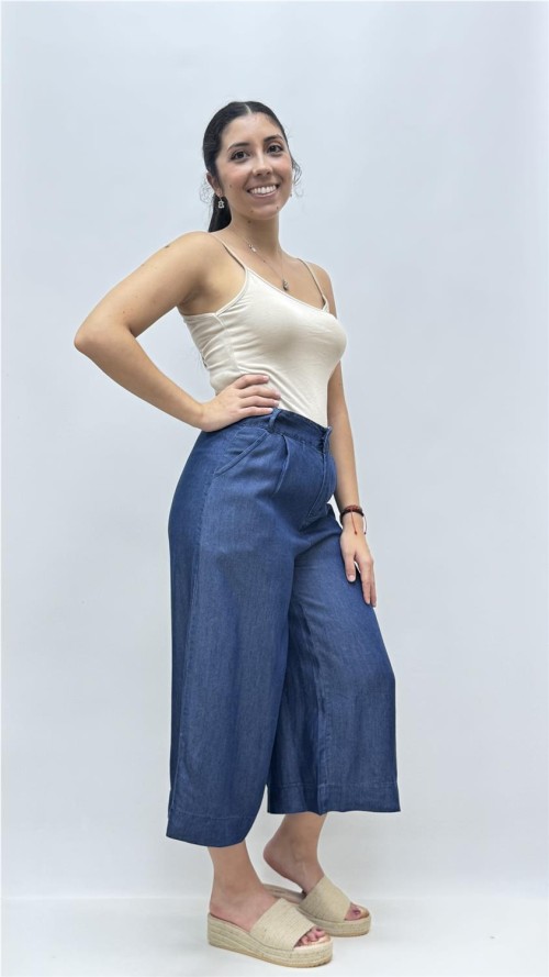 PANTALON DIANA BOTON VAQUERO OSCURO
