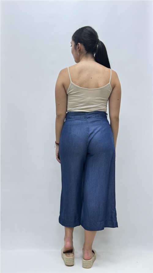 PANTALON DIANA BOTON VAQUERO OSCURO