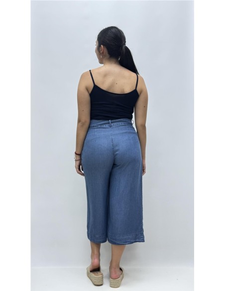 PANTALON DIANA BOTON VAQUERO CLARO