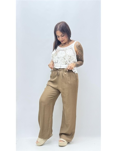 PANTALON LEONOR MARRON