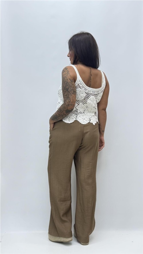 PANTALON LEONOR MARRON