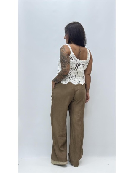 PANTALON LEONOR MARRON