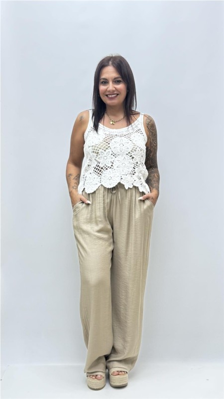 PANTALON LEONOR TAUPE