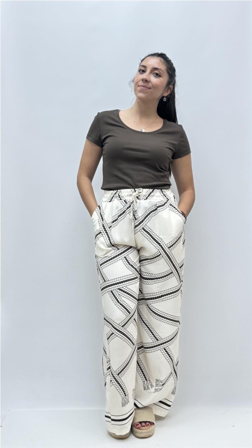 PANTALON PINTO MARRON