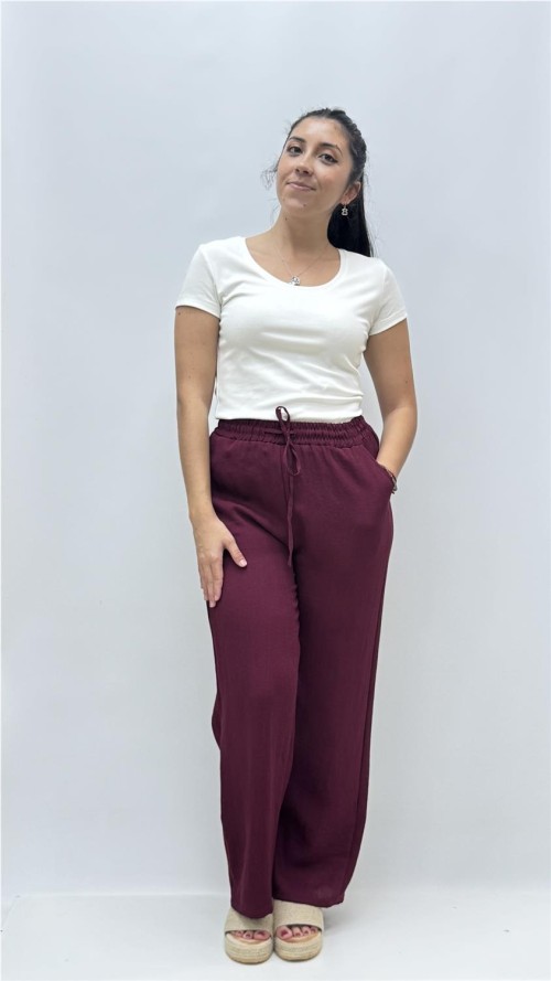 PANTALON JULIA BURDEOS