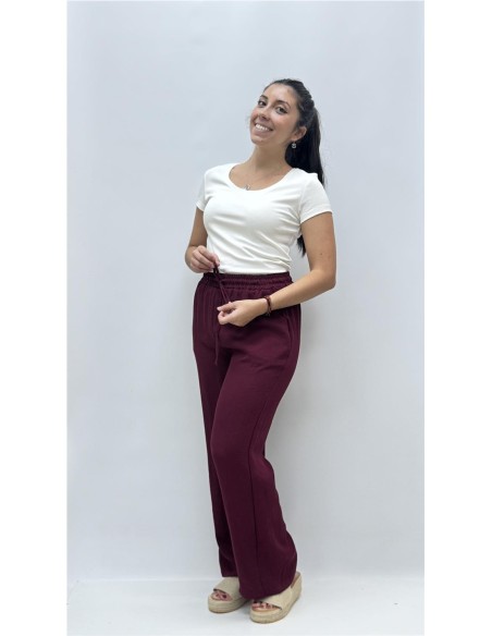 PANTALON JULIA BURDEOS