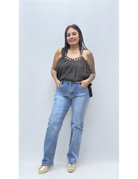 TOP COLLAR MARRON