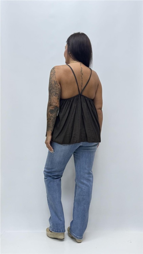 TOP COLLAR MARRON