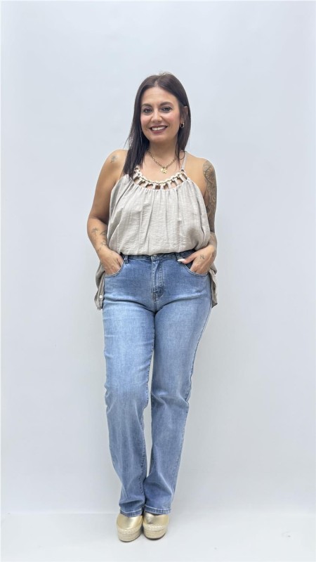 TOP COLLAR BEIG