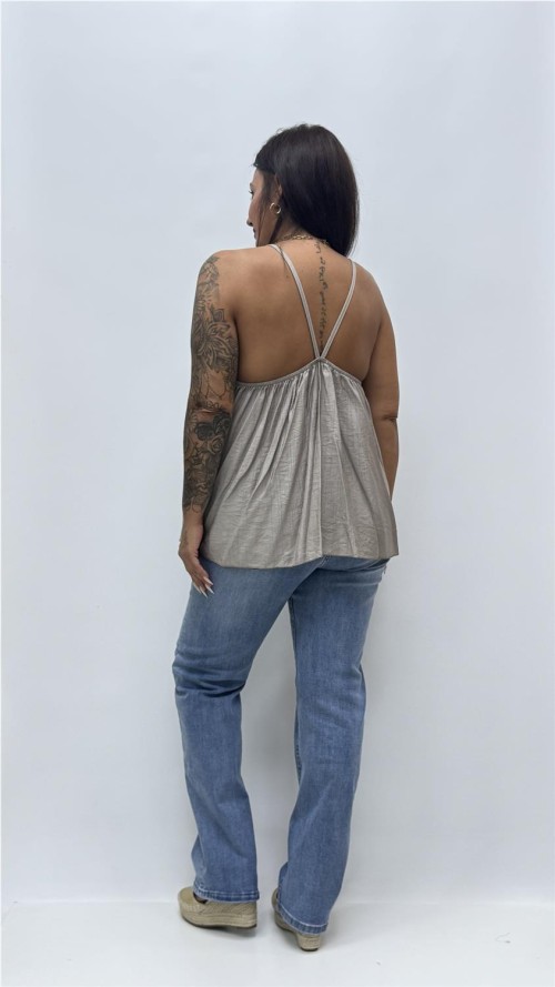 TOP COLLAR BEIG