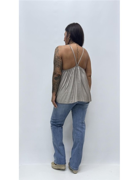 TOP COLLAR BEIG