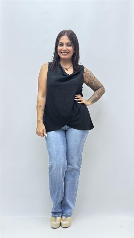 TOP CARLOTA NEGRO