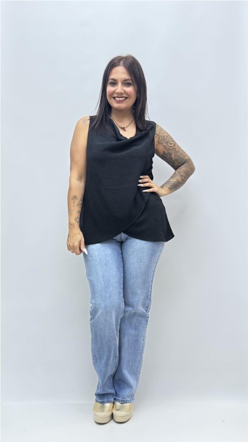 TOP CARLOTA NEGRO