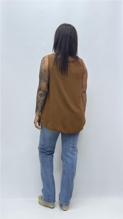 TOP CARLOTA MARRON