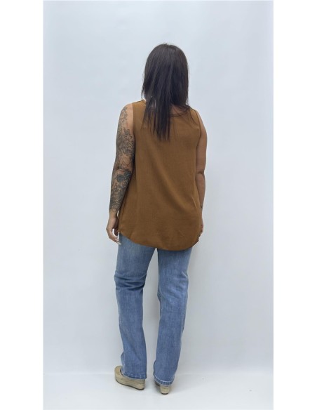 TOP CARLOTA MARRON