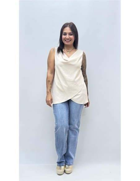 TOP CARLOTA BEIG