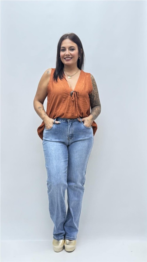 TOP CLOE LISO TEJA