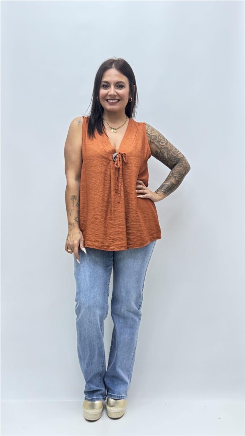 TOP CLOE LISO TEJA
